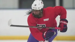 Laila Edwards Enjoys Homecoming; Prepares to Make Olympic Debut As USA Hockey's First Black Female